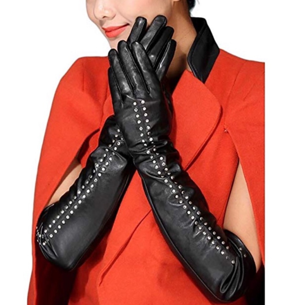 💥LAST💥Leather Touch Screen Rivet Gloves - Picture 3 of 3
